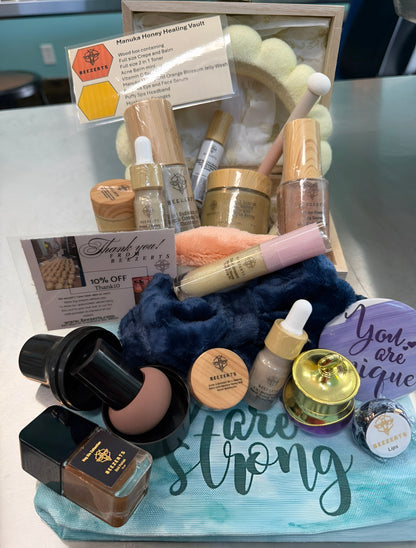 End of Year Holiday Offer: Manuka Honey Healing Vault with Burned Wood Box *[FREE: Gift Pack $45 value] ENDS 12/24!*